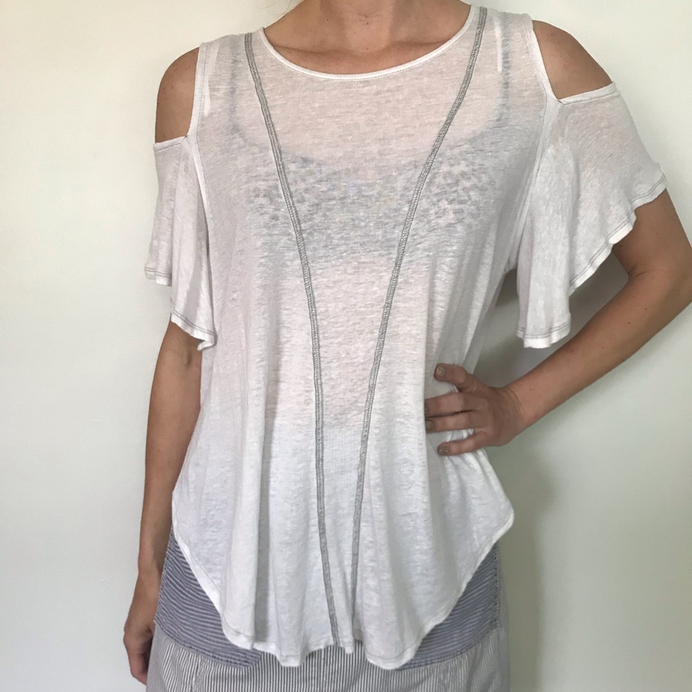 We the free cut out shoulder top